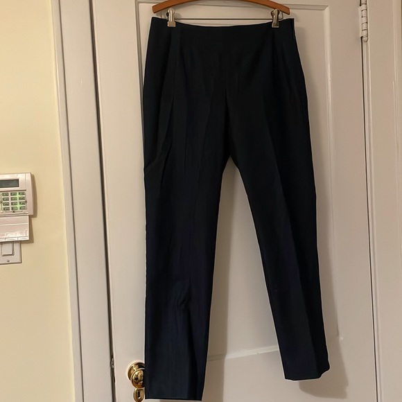 Fibers by Barbara Lesser Flat Front Straight Leg jean in dark wash. Size 10. EUC - Picture 6 of 6